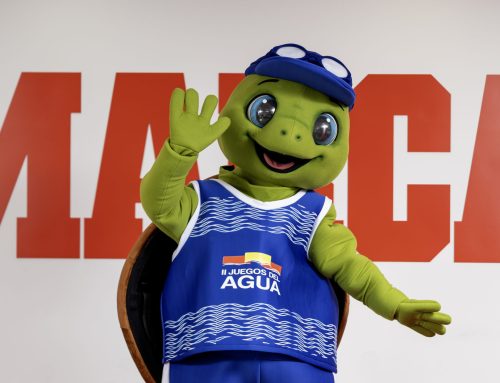 Agüín, la mascota oficial de los Juegos del Agua de Melilla