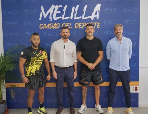 El Consejero de Educación, Juventud y Deporte Miguel Ángel Fernández Bonnemaisón recibe al campeón de MMA Joel Álvarez